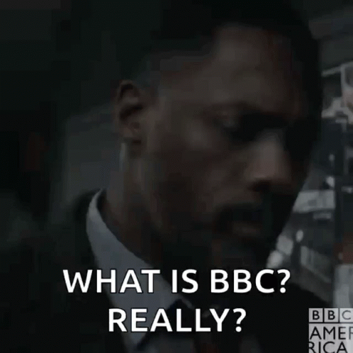 Man in Suit and Tie Asking BBC Really