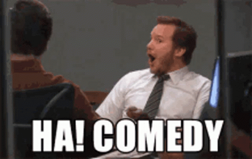 Man In Suit And Tie At Computer With Ha Comedy GIF