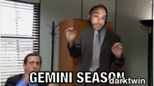 Man in Suit and Tie Dancing Gemini Season Darktwin