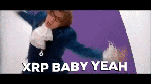 Man in Suit and Tie Dancing XRP Baby Yeah