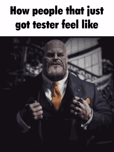 Man in Suit and Tie Feeling Tested