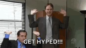 Man In Suit And Tie Get Hyped GIF