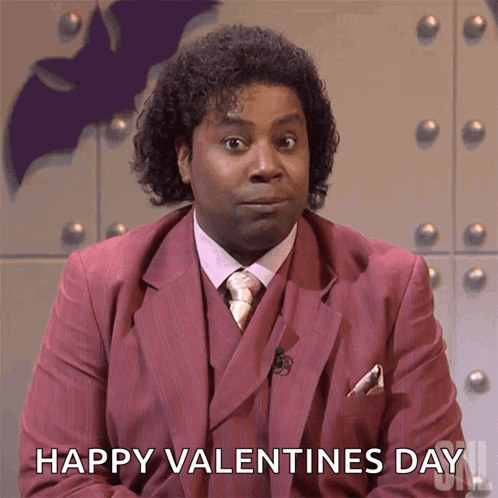Man in Suit and Tie Happy Valentine's Day