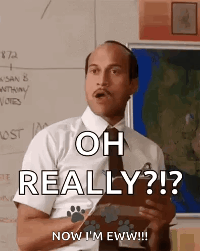 Man In Suit And Tie Holding Clipboard Saying Oh Really GIF