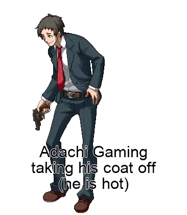 Man in Suit and Tie Holding Gun and Banana