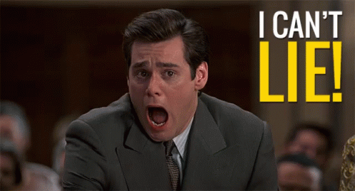 Man In Suit And Tie I Can't Lie Sign GIF