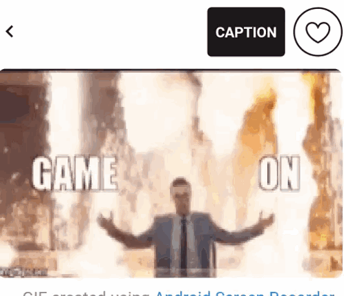 Man in Suit and Tie in Front of Fire Saying Game On