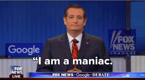 Man In Suit And Tie In Front Of Fox News Sign GIF