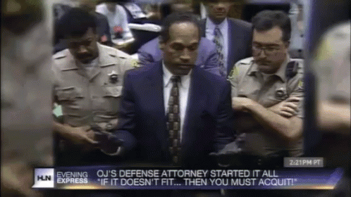 Man in Suit and Tie in Front of Police