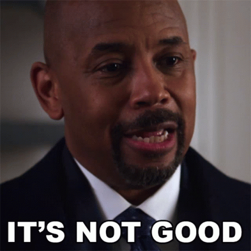 Man In Suit And Tie It's Not Good GIF