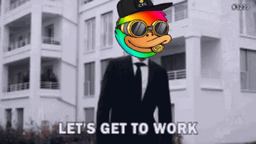 Man In Suit And Tie Let's Get To Work GIF