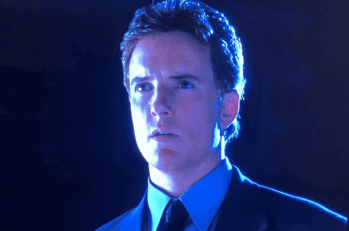 Man in Suit and Tie Looking