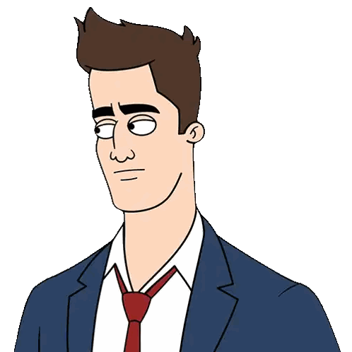 Man in Suit and Tie Looking Sad