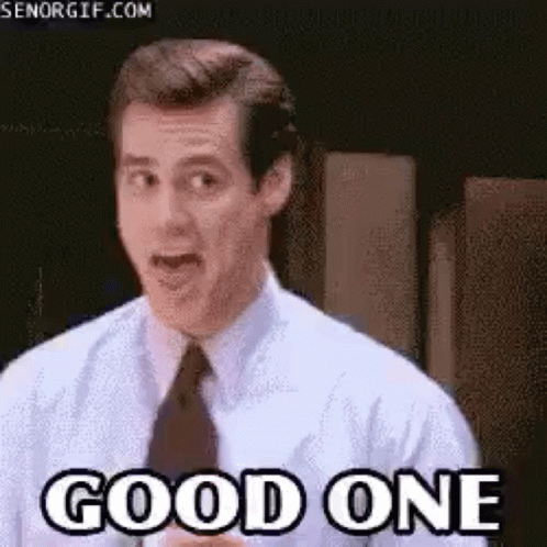 Man In Suit And Tie Making Funny Face Saying Good One GIF