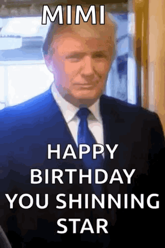 Man In Suit And Tie Mimi Happy Birthday GIF