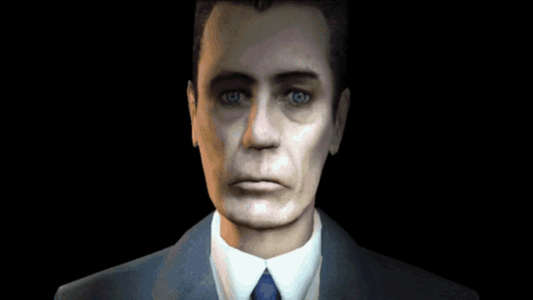 Man In Suit And Tie On Black Background GIF