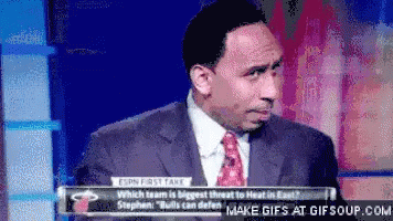 Man in Suit and Tie on ESPN First Take