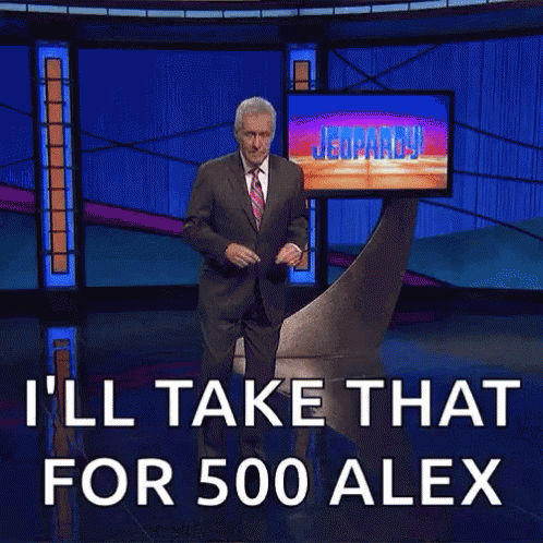 Man In Suit And Tie On Jeopardy GIF