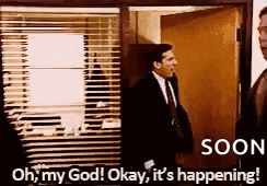 Man In Suit And Tie On Phone At Door GIF