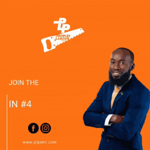 Man in Suit and Tie Orange Background Join Movement #4