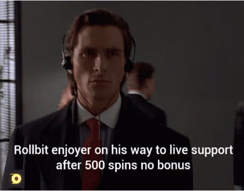 Man in Suit and Tie Rollbit Enjoyer on Way to Live Support
