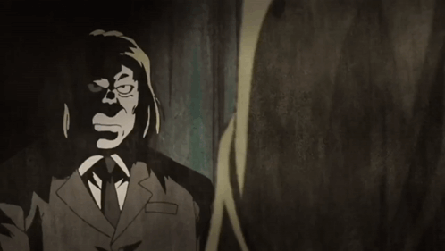Man in Suit and Tie Saying Dracula Am Only Truly Satisfied by Blood