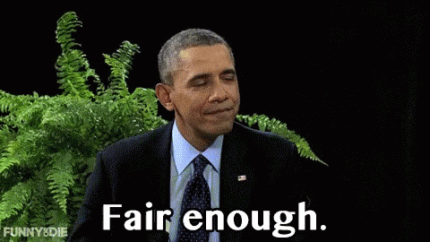 Man In Suit And Tie Saying Fair Enough GIF