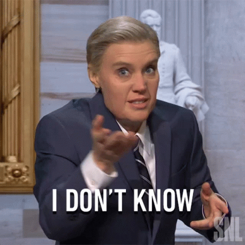 Man In Suit And Tie Saying I Don't Know GIF