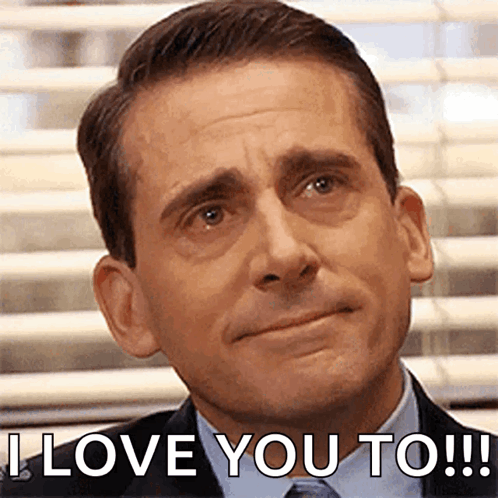 Man in Suit and Tie Saying I Love You To