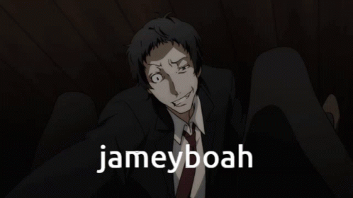 Man in Suit and Tie Saying Jameyboah