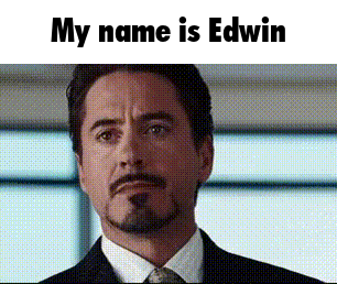 Man In Suit And Tie Saying My Name Is Edwin GIF