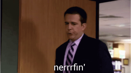 Man In Suit And Tie Saying Nerrrfin GIF