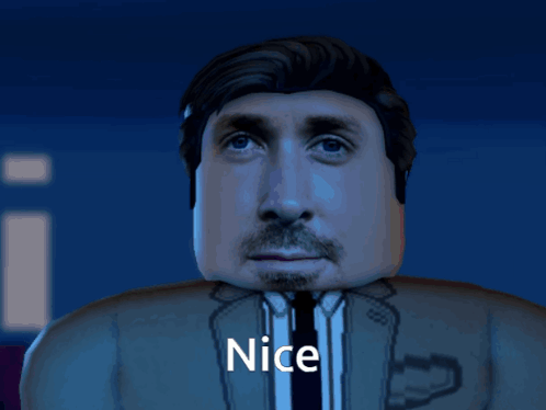 Man In Suit And Tie Saying Nice GIF