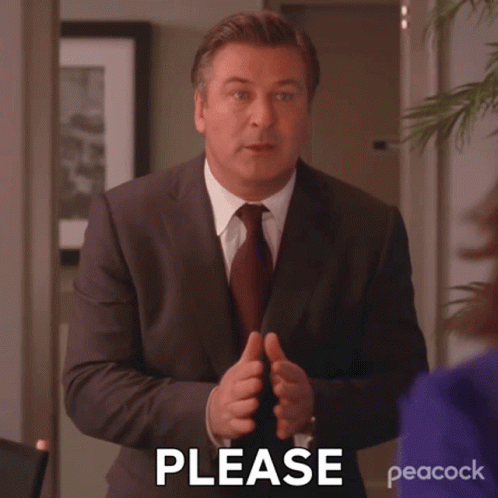Man In Suit And Tie Saying Please GIF