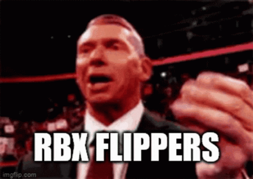 Man In Suit And Tie Saying RBX Flippers GIF