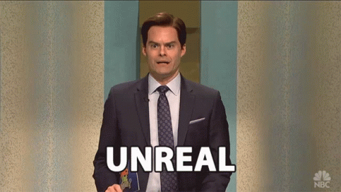 Man In Suit And Tie Saying Unreal GIF