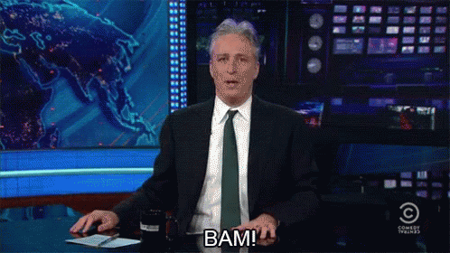 Man In Suit And Tie Says Bam By World Map GIF