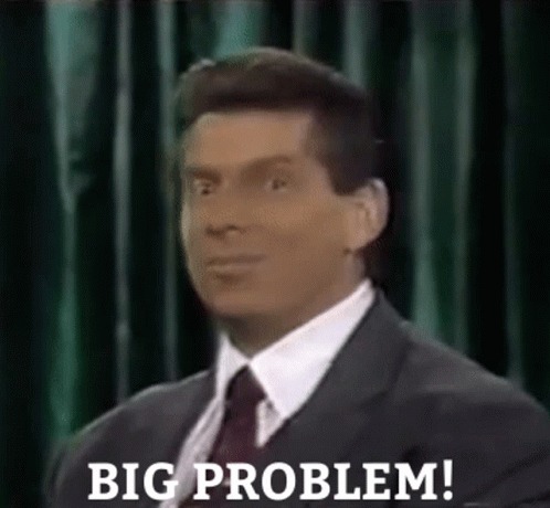 Man in Suit and Tie Says Big Problem