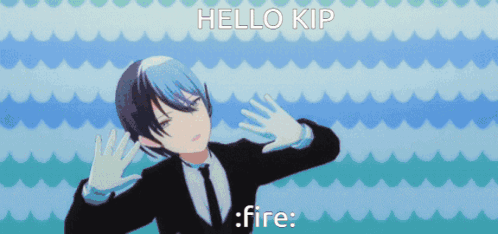 Man in Suit and Tie Says Hello Kip