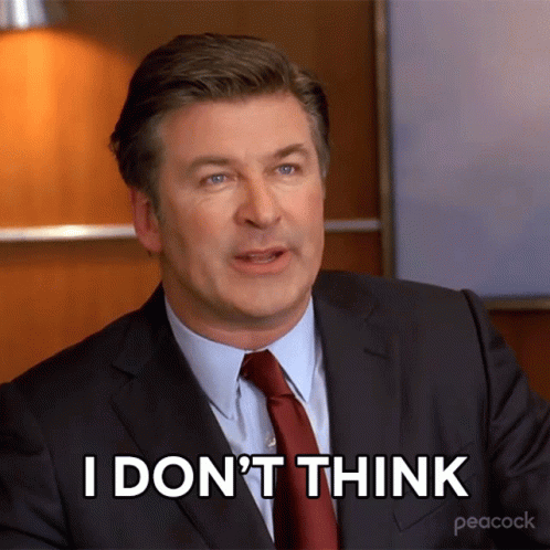 Man In Suit And Tie Says I Don't Think GIF