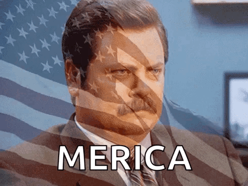 Man In Suit And Tie Says Merica GIF