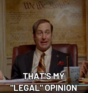 Man In Suit And Tie Says That's My Legal Opinion GIF