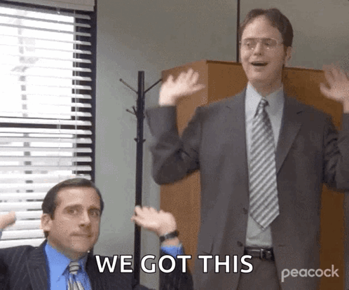 Man in Suit and Tie Says We Got This