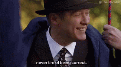 Man In Suit And Tie Sitting On Swing Says I Never Tire Of Being Correct GIF