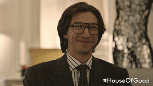 Man In Suit And Tie Smiling #House Of Gucci GIF