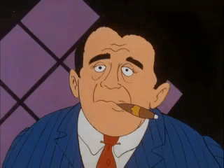 Man in Suit and Tie Smoking Cigar