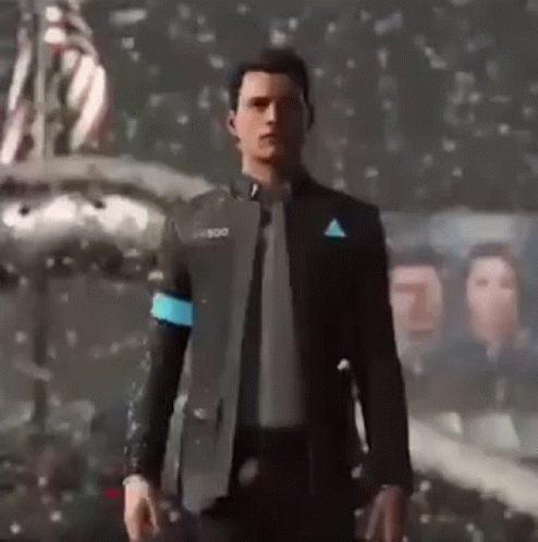 Man in Suit and Tie Standing