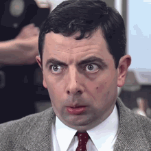 Man In Suit And Tie Surprised GIF