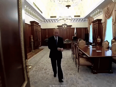 Man In Suit And Tie Walking Markus' World GIF