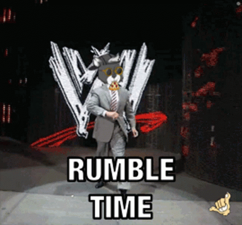 Man in Suit and Tie Walking Rumble Time